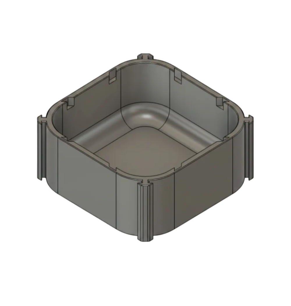 Modulare Box 20 mm, 50×50 mm – Schubladenorganizer von ToolMS