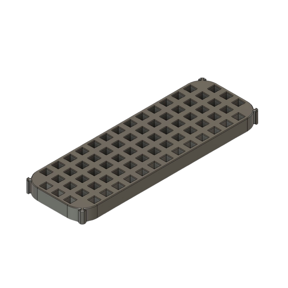 Lochplatte 10 mm, 50×150 mm – Schubladenorganizer von ToolMS