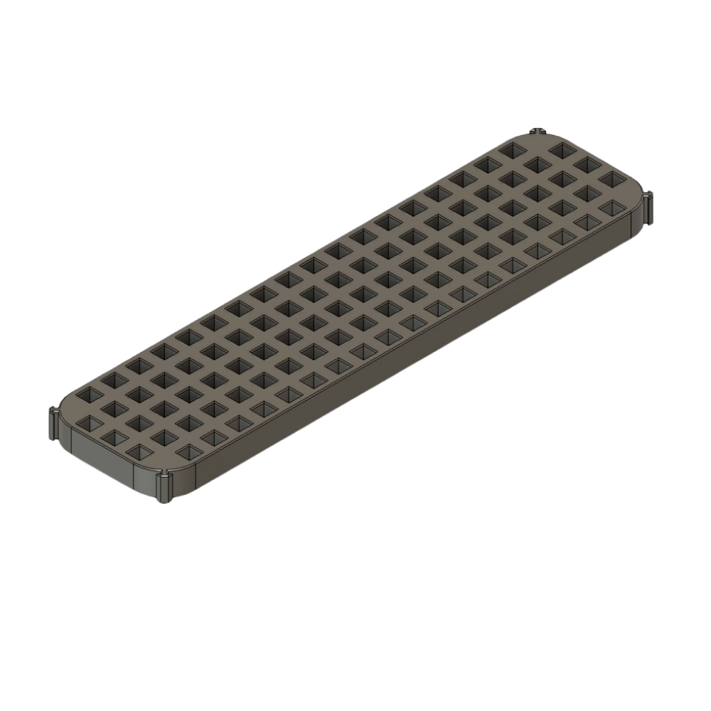 Lochplatte 10 mm, 50×200 mm – Schubladenorganizer von ToolMS