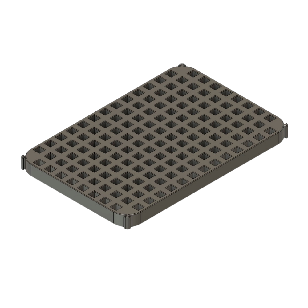 Lochplatte 10 mm, 100×150 mm – Schubladenorganizer von ToolMS