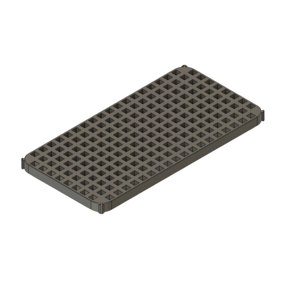 Lochplatte 10 mm, 100×200 mm – Schubladenorganizer von ToolMS