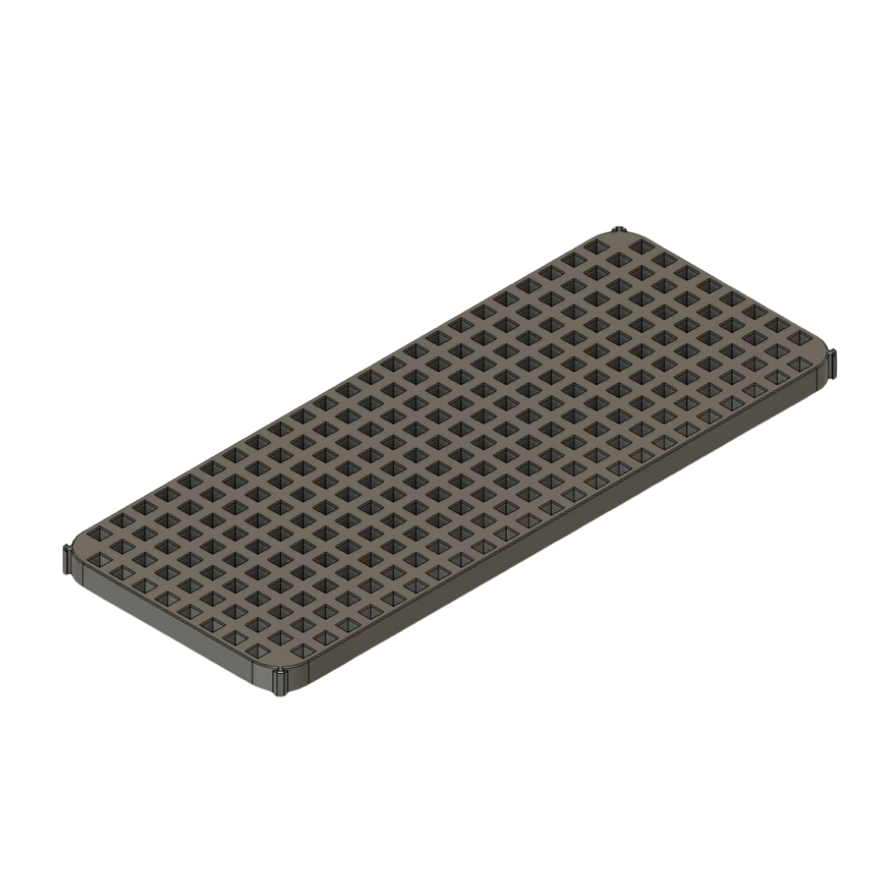Lochplatte 10 mm, 100×250 mm – Schubladenorganizer von ToolMS