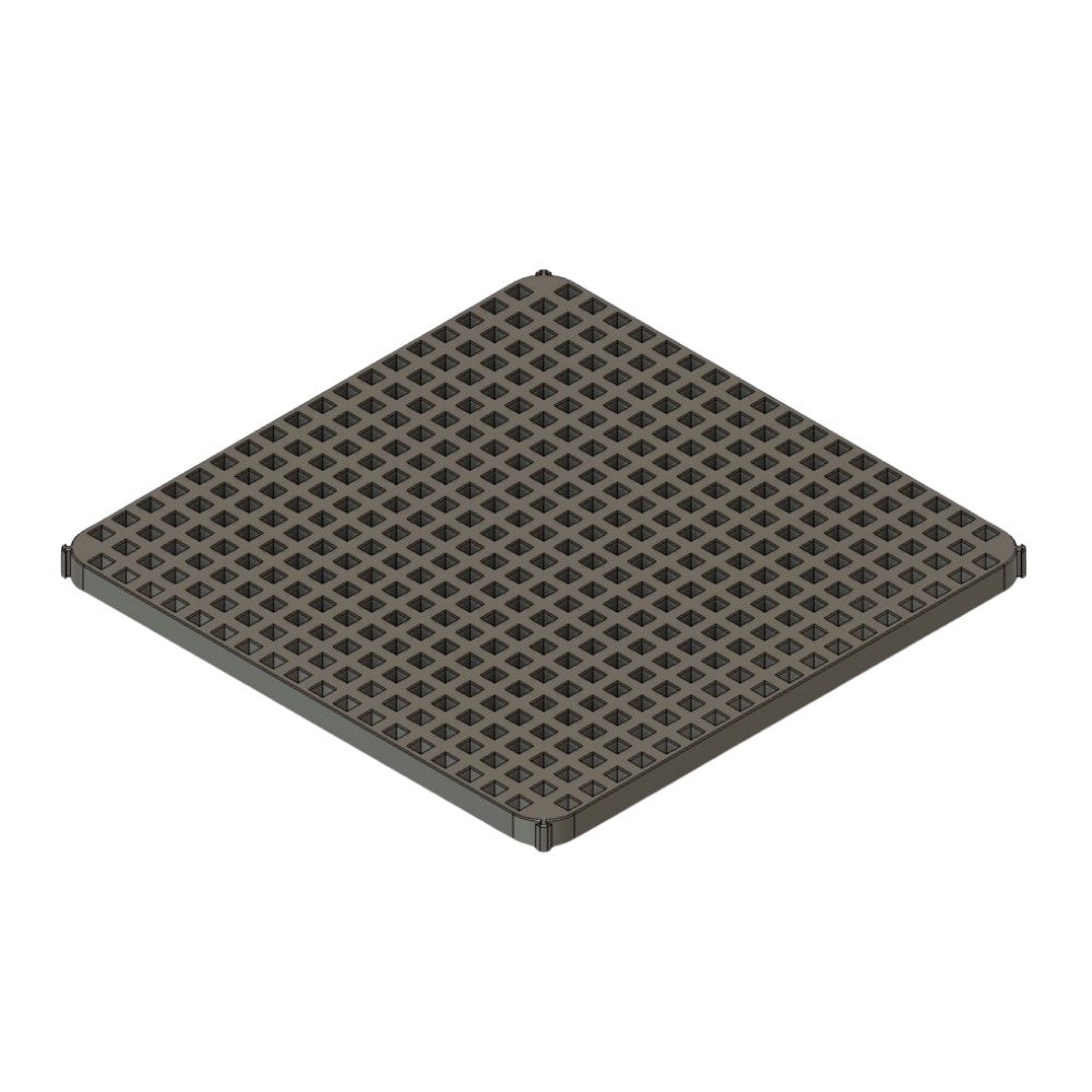 Lochplatte 10 mm, 200×200 mm – Schubladenorganizer von ToolMS
