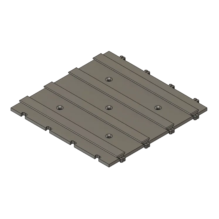Wandorganizer-Grundplatte, 200×200 mm – Wandorganizer von ToolMS
