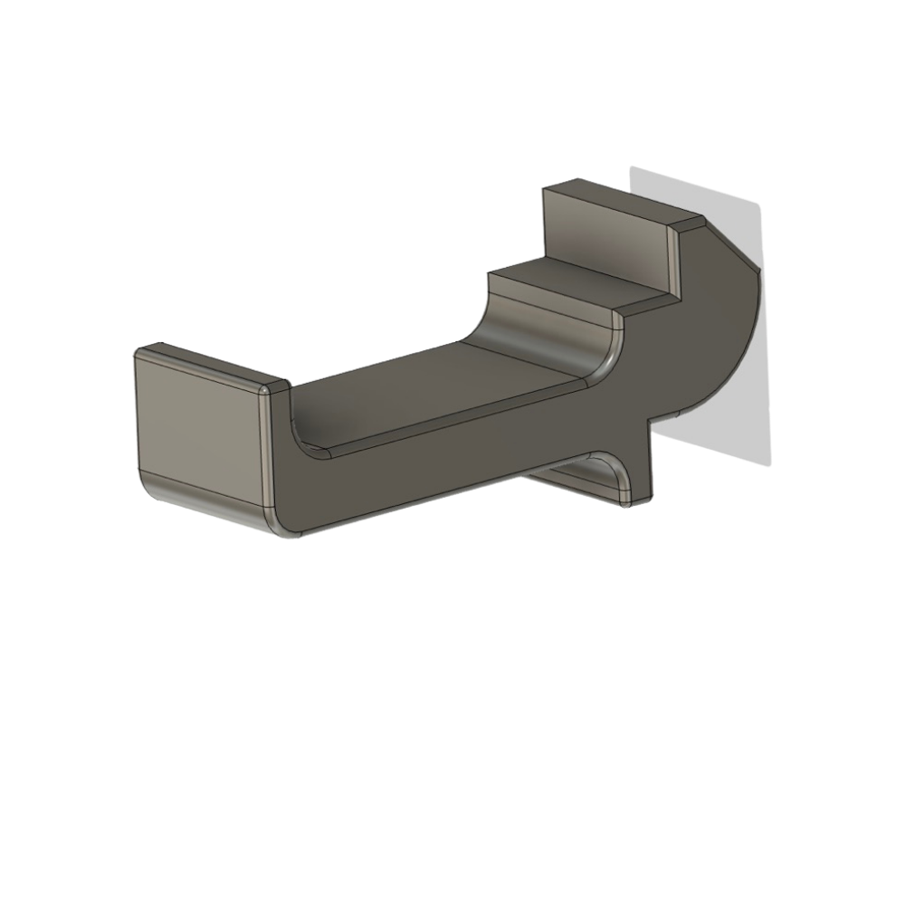 Wandeinsatz Ablage Flach (Nut 8 Typ B) – Wandorganizer von ToolMS