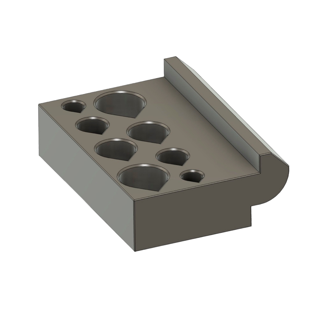 Wandeinsatz Messstifte (Nut 8 Typ B) – Wandorganizer von ToolMS