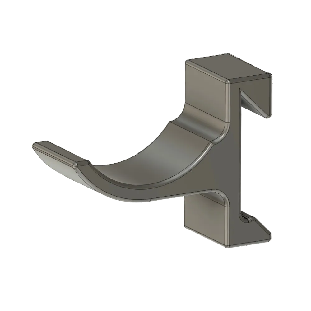 Wandeinsatz Ablage Radius 25 mm (Wandsystem Clip) – Wandorganizer von ToolMS